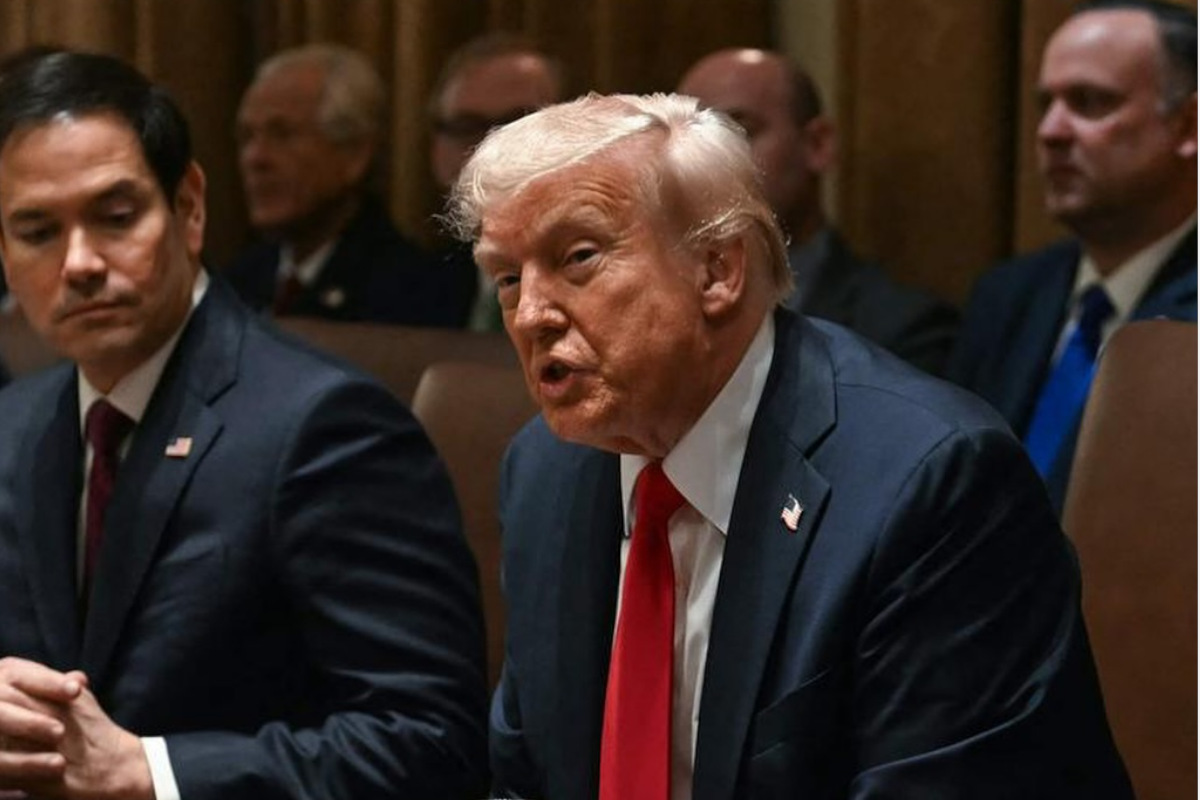 Donald Trump durante una reunión en la Casa Blanca / Foto publicada por Donald Trump en su página de Facebook