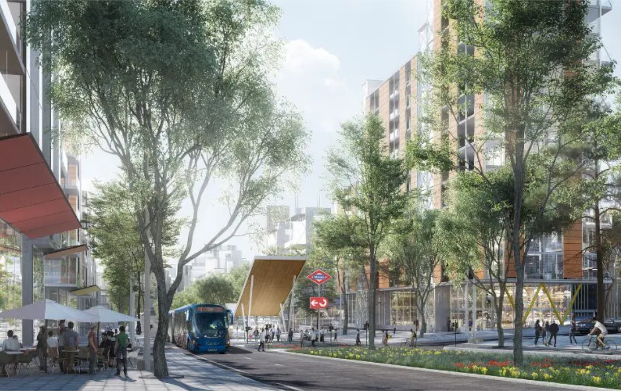 Proyecto para Malmea-San Roque-Tres Olivos, el ámbito de mayor tamaño de los cuatro en los que se divide Madrid Nuevo Norte / Crea Madrid Nuevo Norte