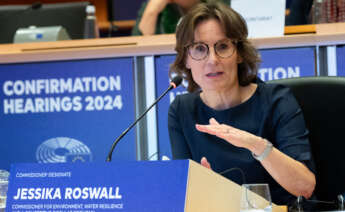 la comisaria de Medio Ambiente de la UE, Jessika Roswall,