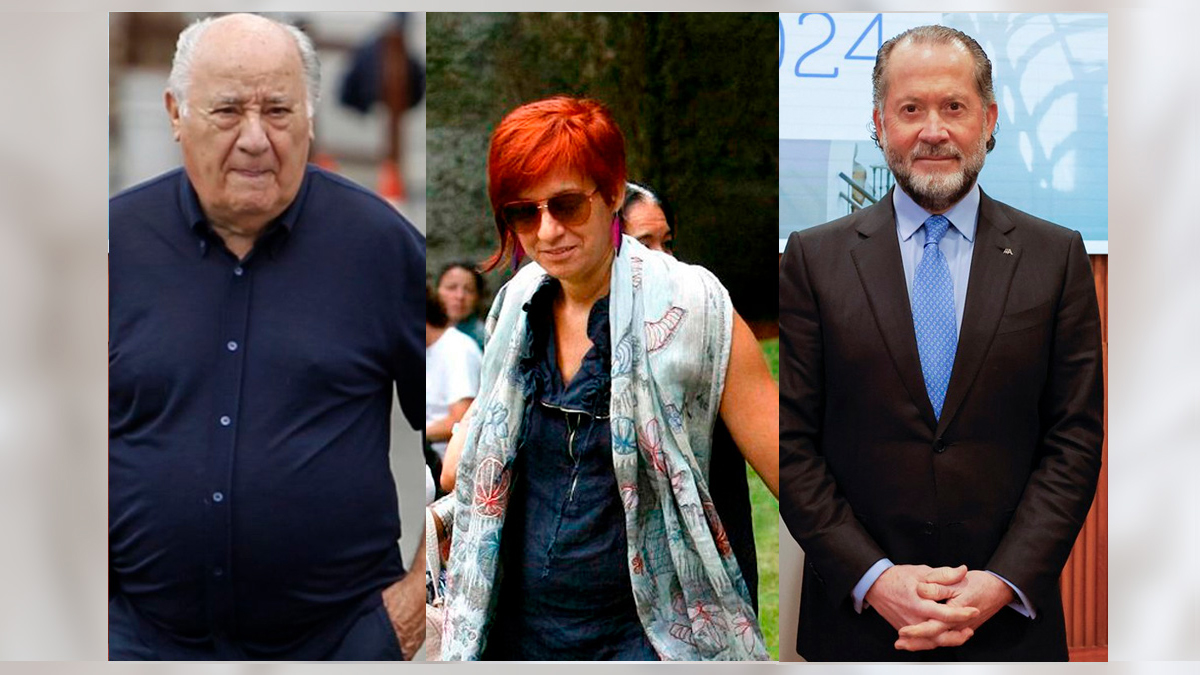 Amancio Ortega, Sandra Ortega y Juan Carlos Escotet