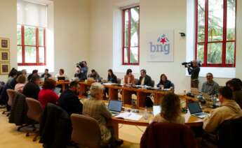 El Grupo Parlamentario del BNG mantiene una reunión de trabajo en vísperas de la celebración del Debate sobre el Estado de la Autonomía. - BNG
