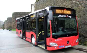 Autobús de transporte urbano de Monbus en Lugo