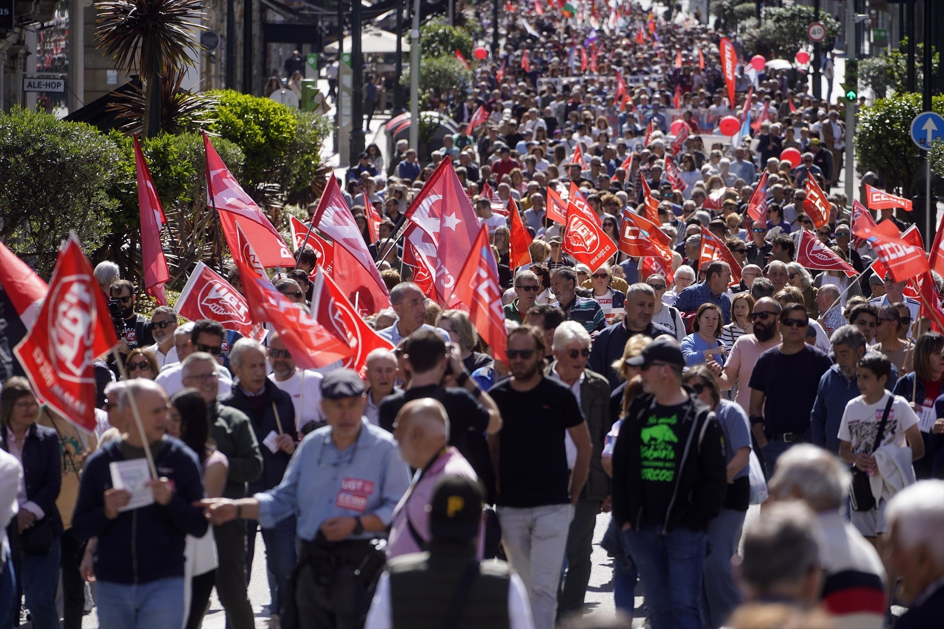 Manifestación por el Día del Trabajador en Vigo