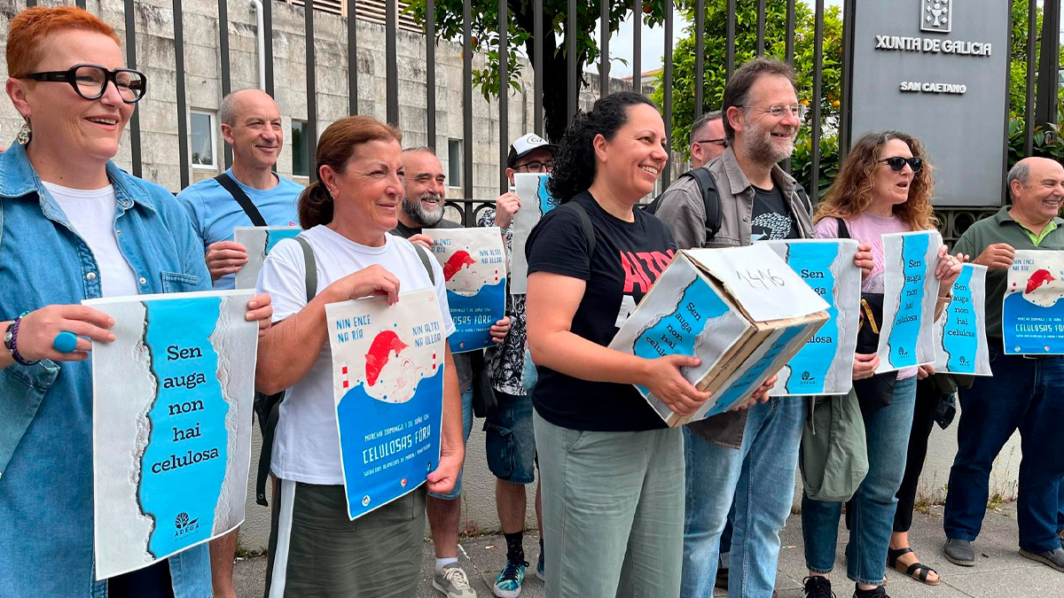 Adega entrega más de 1.400 solicitudes para el archivo del expediente de aguas de Altri, a 30 de mayo de 2025