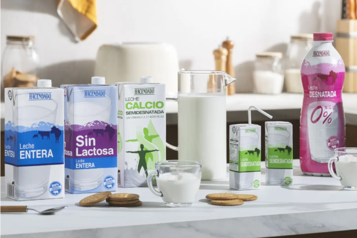 Variedades de leche de Hacendado, la marca blanca de Mercadona / Mercadona