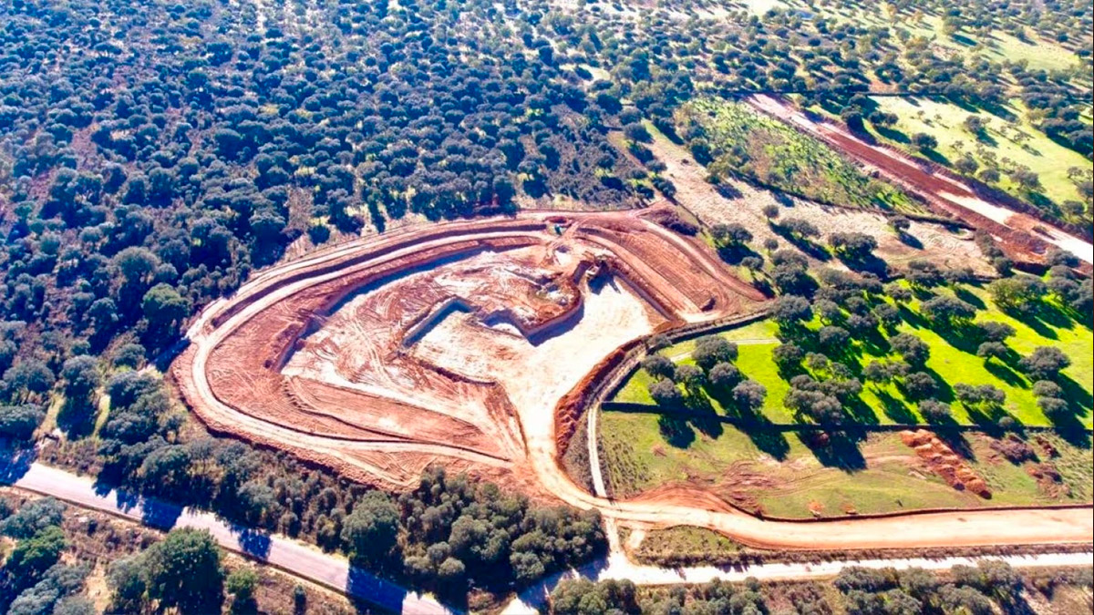 Imagen aérea de la mina de uranio de Berkeley en Salamanca