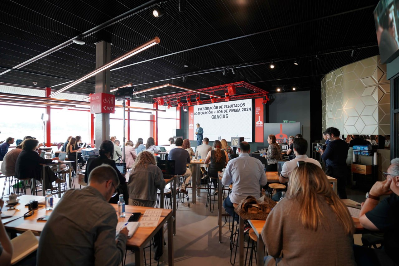 Ignacio Rivera, en la presentación de los resultados anuales de Estrella Galicia, en la sede del museo de la cerveza MEGA, en A Coruña