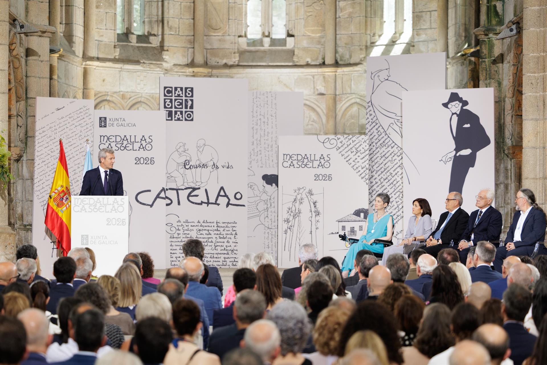 Imagen de la entrega de las Medallas Castelao 2025 / Xunta