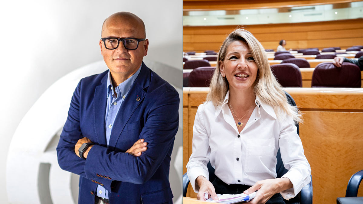José Manuel Baltar y Yolanda Díaz