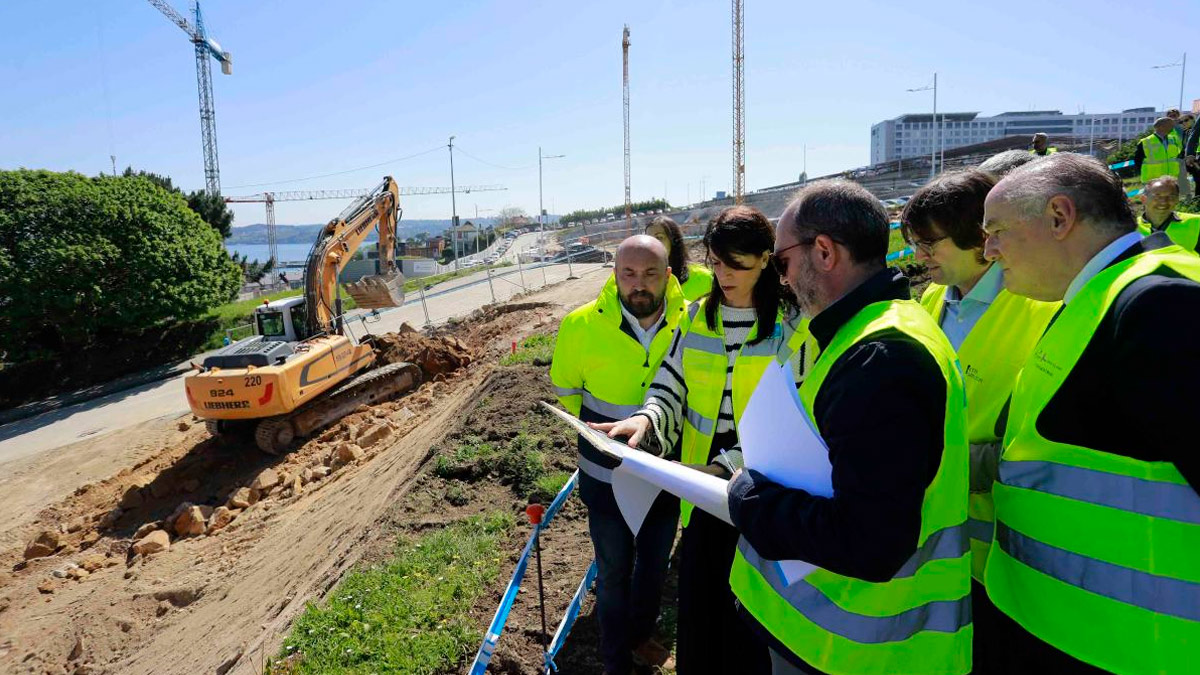 las obras de los nuevos accesos al Chuac