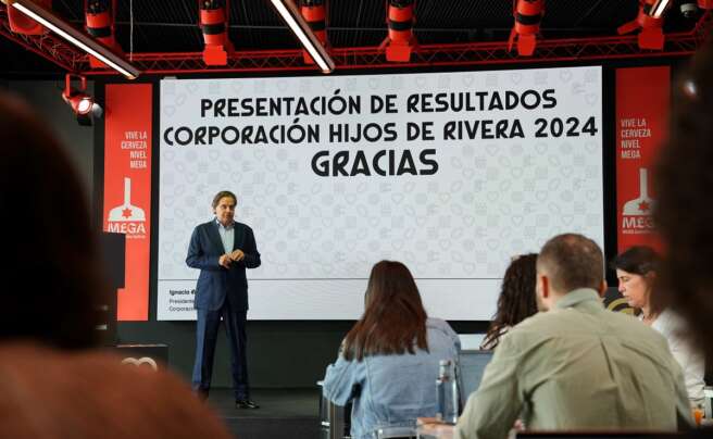 Ignacio Rivera, presidente de Corporación Hijos de Rivera, en la presentación de resultados correspondiente al ejercicio 2024
