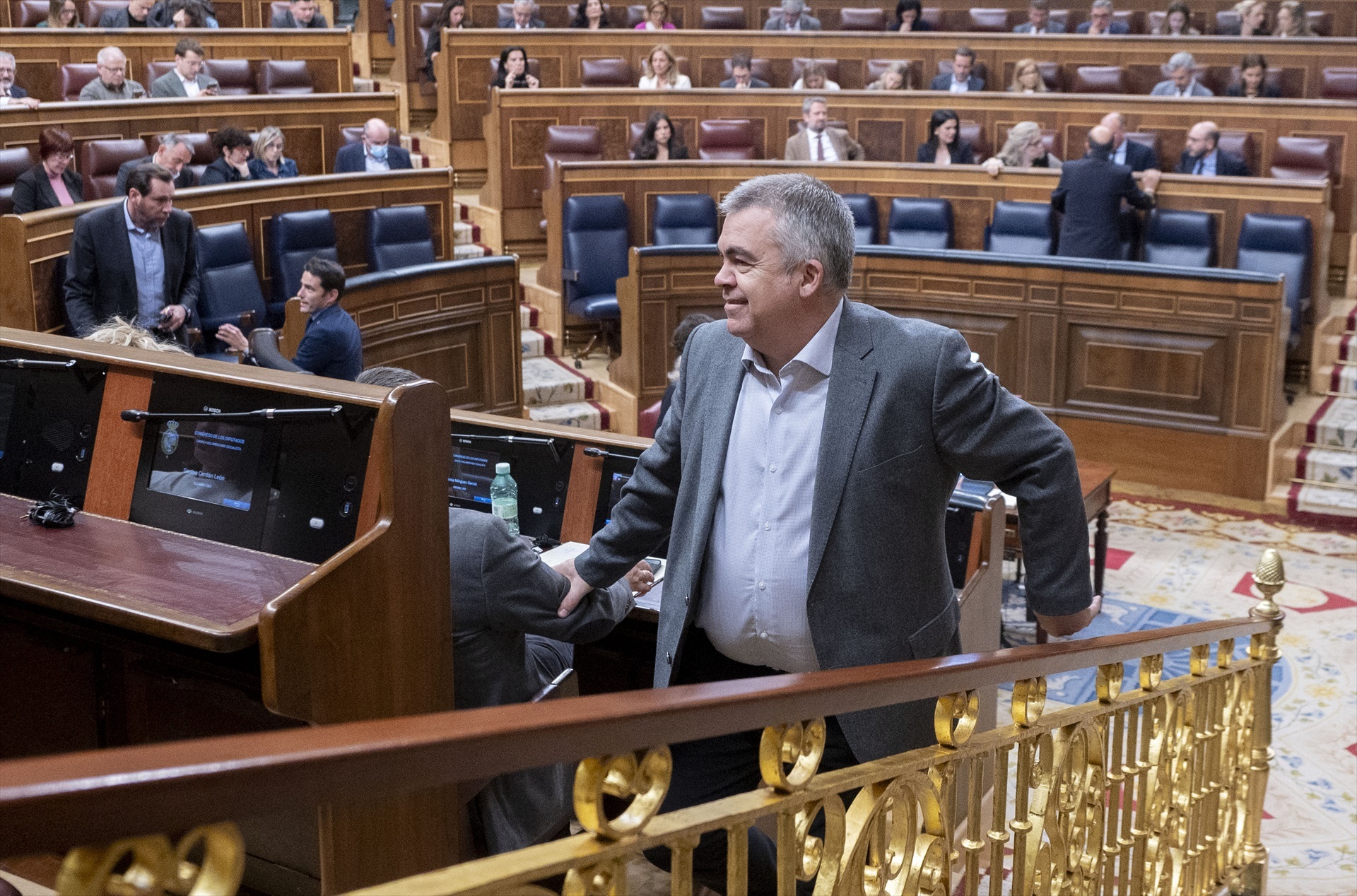 El exsecretario de Organización del PSOE, Santos Cerdán, durante una sesión plenaria, en el Congreso de los Diputados. Alberto Ortega / Europa Press