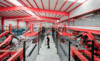 Operario en la planta de Estrella Galicia