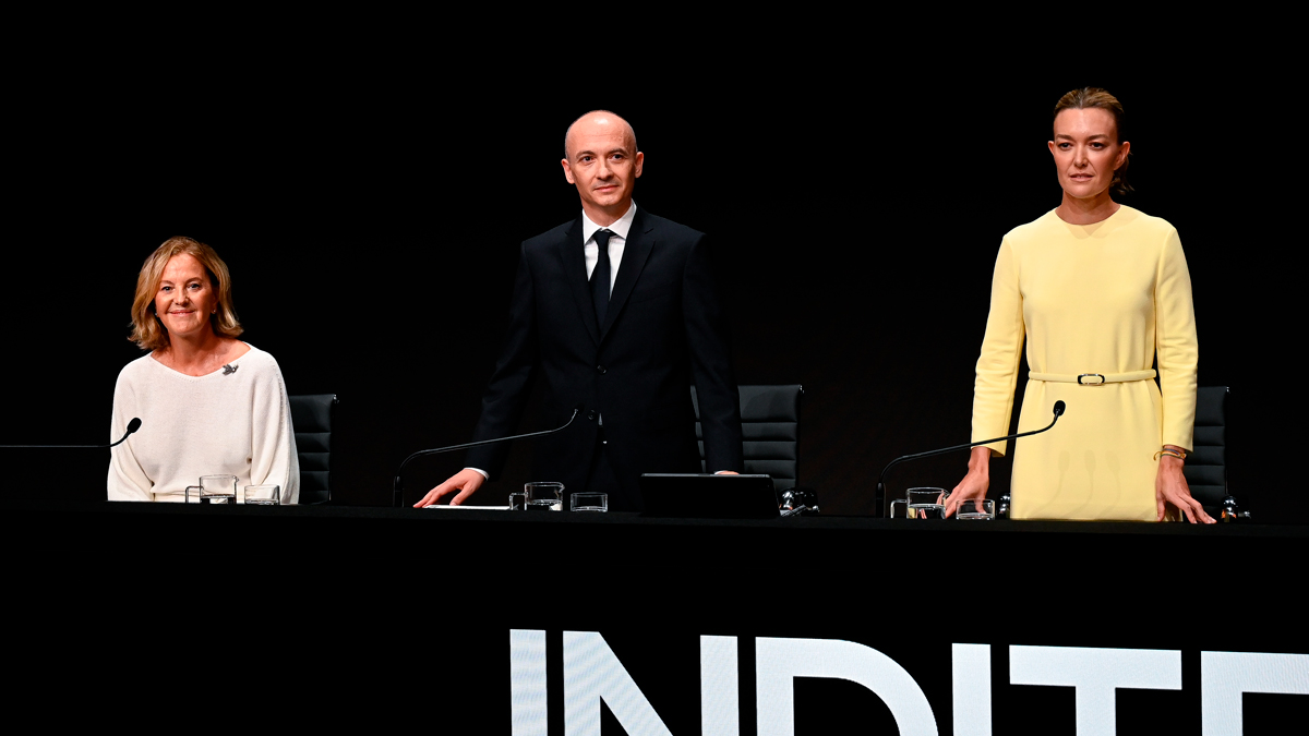 La presidenta de Inditex, Marta Ortega preside la Junta General de accionistas de Inditex, a 15 de julio de 2025