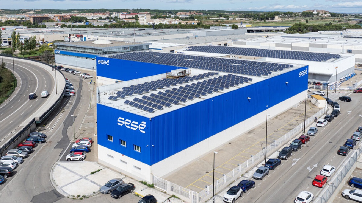 Instalaciones del grupo de transporte logístico Sesé, en Zaragoza