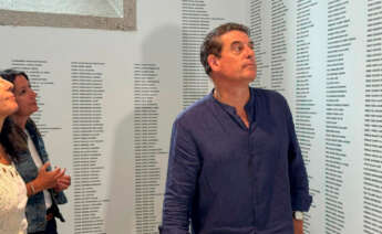 El secretario xeral del PSdeG, José Ramón Gómez Besteiro, en la visita al edificio de O Vello Cárcere de Lugo, a 28 de agosto de 2025