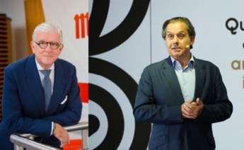 Alberto Rodríguez-Toquero, consejero delegado de Mahou-San Miguel, al lado de Ignacio Rivera, presidente de Corporación Hijos de Rivera (Estrella Galicia)