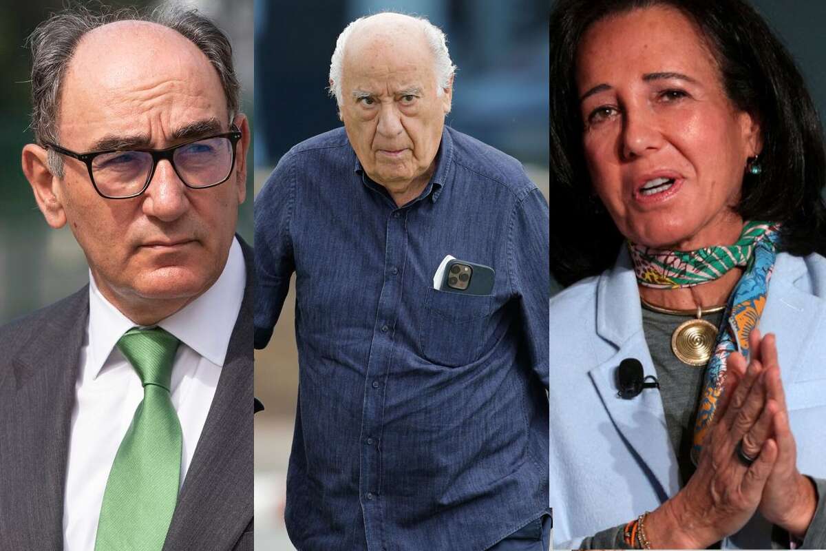 Ignacio Sánchez Galán, Amancio Ortega y Ana Botín