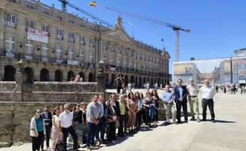 Reunión de la Unión Hotelera de Compostela (UHC), celebrada en la semana de la votación de la tasa turística, en julio de 2025./ UHC