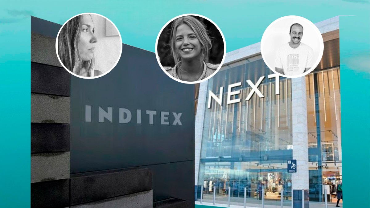 Caroline Tello, responsable de compras y diseño de Bhoēm, junto a Eugenia Pérez, buyer de Bhoēm (centro), y Gabino Felgueroso, head of brand de Bhoēm / Pablo Ares Heres