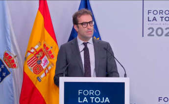 El ministro de Economía, Carlos Cuerpo, en su intervención en el Foro La Toja - Vínculo Atlántico