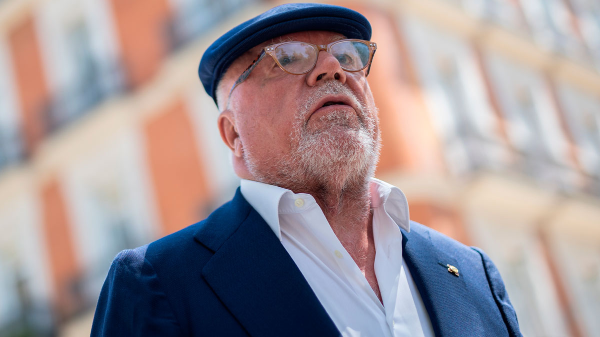 El excomisario José Manuel Villarejo a su salida de la Audiencia Nacional