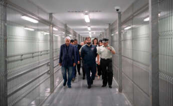 El presidente de Chile, Gabriel Boric, en el acto de inauguración de la prisión de Talca