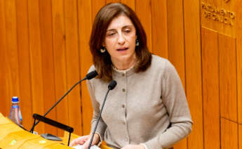 La conselleira de Medio Ambiente, Ángeles Vázquez, en el Parlamento