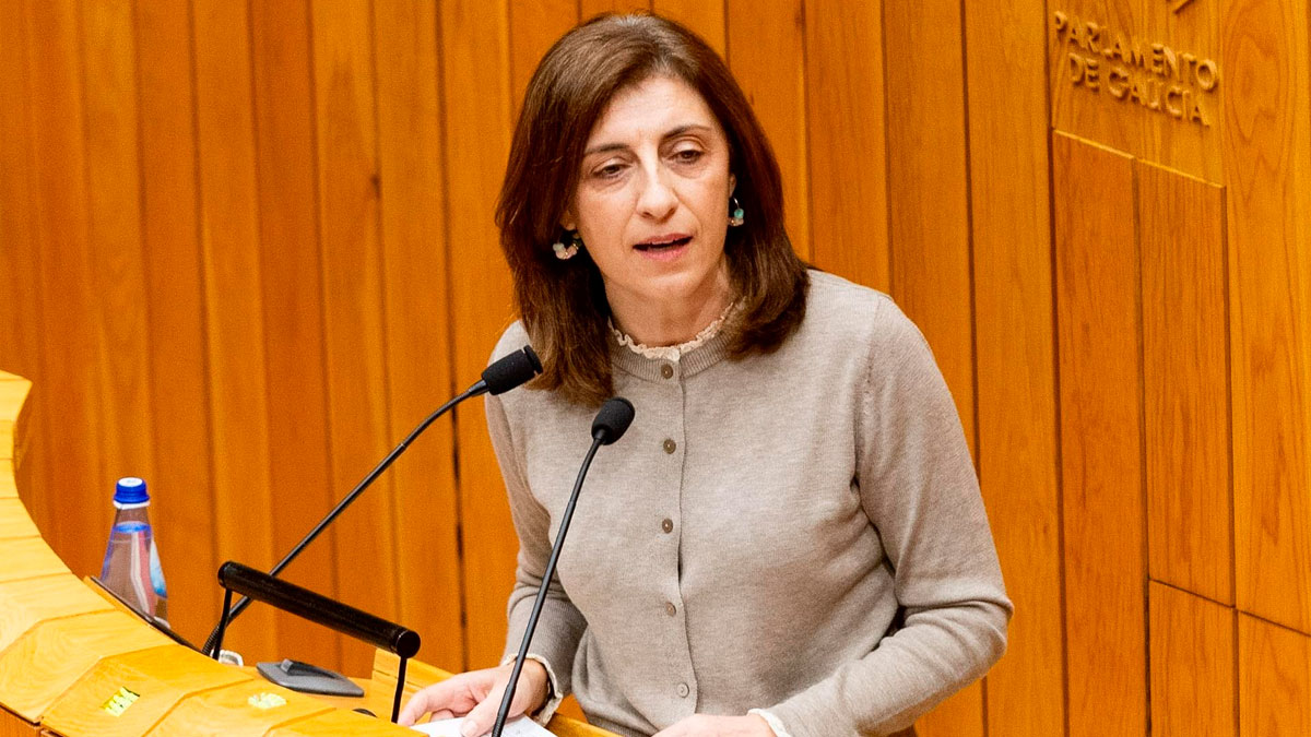 La conselleira de Medio Ambiente, Ángeles Vázquez, en el Parlamento