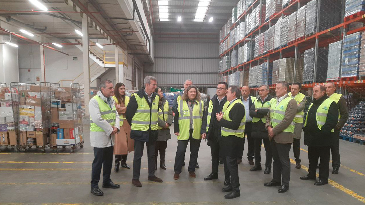 Visita del presidente de la Xunta, Alfonso Rueda, a las instalaciones de Gadis