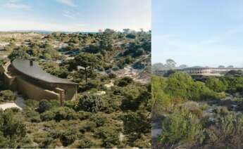 Imágenes de distintos equipamientos del complejo turístico na Praia, en el que participa de forma mayoritaria Rosp Corunna, el brazo inversor de Sandra Ortega.