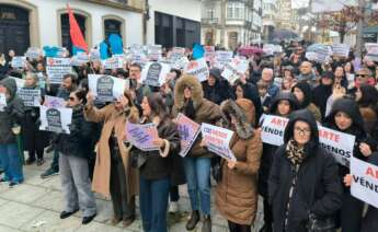Protesta de personal del comercio textil en la provincia de A Coruña