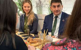 El delegado del Gobierno en Galicia, Pedro Blanco, durante la celebración de un desayuno informativo en Santiago de Compostela / Europa Press
