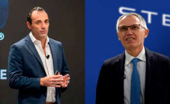 Antonio Filosa y Carlos Tavares, actual y anterior consejero delegado de Stellantis
