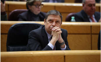 El ministro de Agricultura, Pesca y Alimentación, Luis Planas, durante una sesión plenaria en el Senado, a 3 de febrero de 2026. Alejandro Martínez Vélez / Europa Press