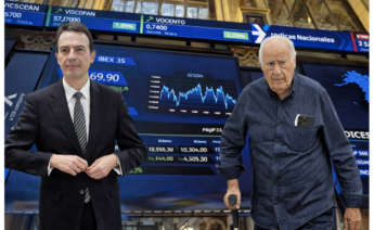 Arturo Gonzalo, CEO de Enagás, y Amancio Ortega, dueño de Pontegadea y fundador de Inditex