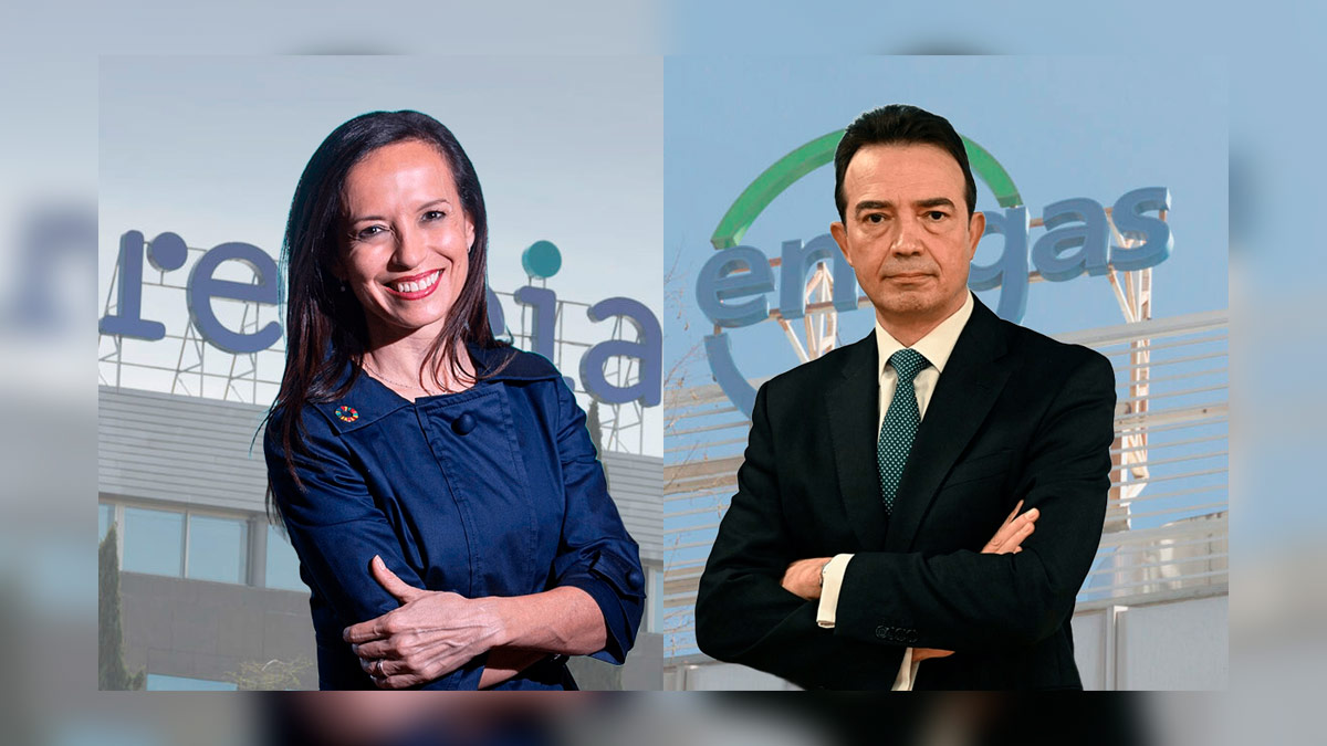 Beatriz Corredo, presidenta de Redeia, y Arturo Gonzalo, consejero delegado de Enagás, las dos grandes apuestas inversoras de Amancio Ortega en la bolsa española al margen de Inditex
