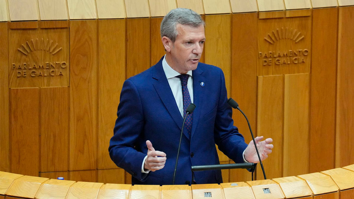 El presidente de la Xunta, Alfonso Rueda, interviene en el Debate Sobre el Estado de la Autonomía. Pazo do Hórreo