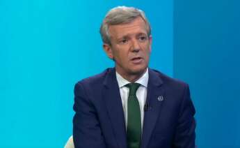 El presidente de la Xunta, Alfonso Rueda, en la entrevista concedida a la TVG