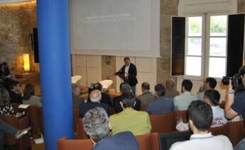 Valentín González Formoso, presidente da Deputación da Coruña, en la presentación del Atlas Urbano de la Sostenibilidad en Galicia