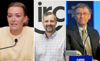 Marta Ortega, junto a Peter Majeranowski y Bill Gates