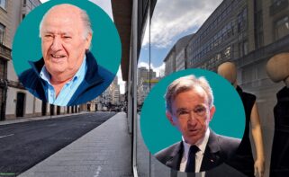 Los presidentes de Inditex y LVMH, Amancio Ortega y Bernard Arnault