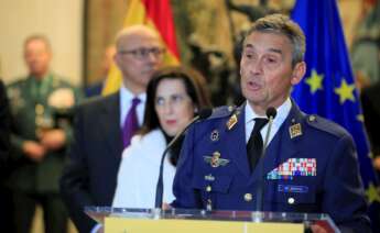 El jefe del Estado Mayor de la Defensa (Jemad), general Miguel Ángel Villaroya, el 17 de enero de 2021 en un acto en Madrid 1 EFE/FA/Archivo