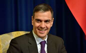 Ljubljana (Slovenia), 16/04/2024.- Spanish Prime Minister Pedro Sanchez poses for a photo ahead of a meeting with Slovenia's prime minsiter in Ljubljana, Slovenia, 16 April 2024. The Spanish prime minister is on an official visit to Slovenia. (Eslovenia, España) EFE/EPA/IGOR KUPLJENIK