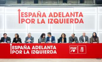 El secretario general del PSOE y presidente del Gobierno, Pedro Sánchez, durante la reunión de la nueva Ejecutiva del PSOE tras el 41º Congreso Federal. Foto: Eduardo Parra / Europa Press