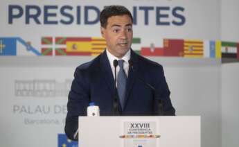 (Foto de ARCHIVO) El lehendakari del País Vasco, Imanol Pradales, ofrece declaraciones a los medios posterior a la XXVIII Conferencia de Presidentes, en Palau de Pedralbes de Barcelona, a 6 de junio de 2025, en Barcelona, Catalunya (España). Durante la conferencia se abordarán los 16 puntos de la agenda, ampliada tras la inclusión de las demandas de las Comunidades Autónomas, que contemplan entre otros asuntos la reforma de la financiación autonómica, el control de fronteras, la política migratoria, el acceso a la vivienda, la situación energética y la reforma del Poder Judicial. Por primera vez, los presidentes autonómicos pueden intervenir en las lenguas cooficiales de sus territorios con traducción simultánea. Lorena Sopêna / Europa Press 06/6/2025