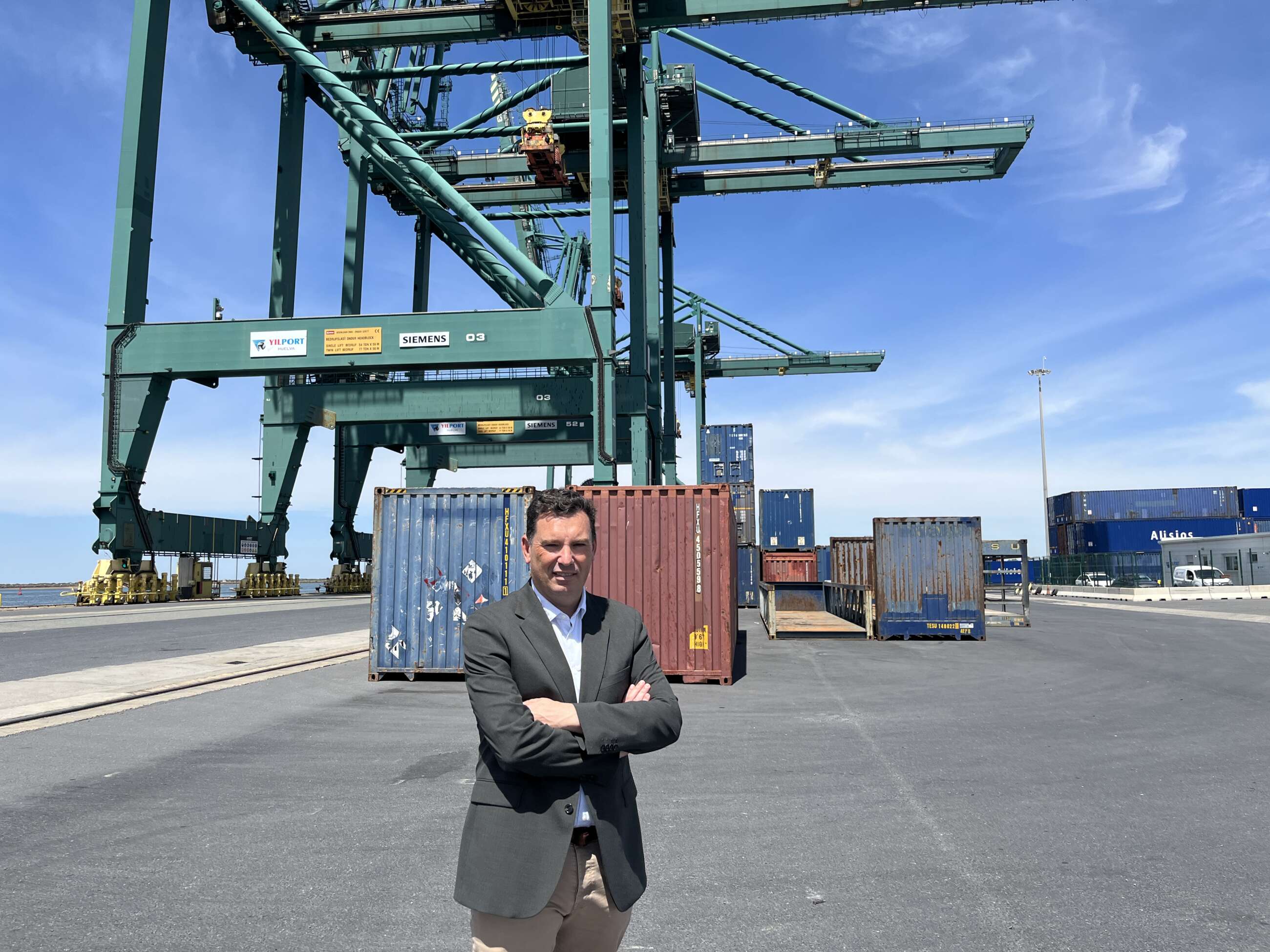 Alberto Santana, presidente del Puerto de Huelva.