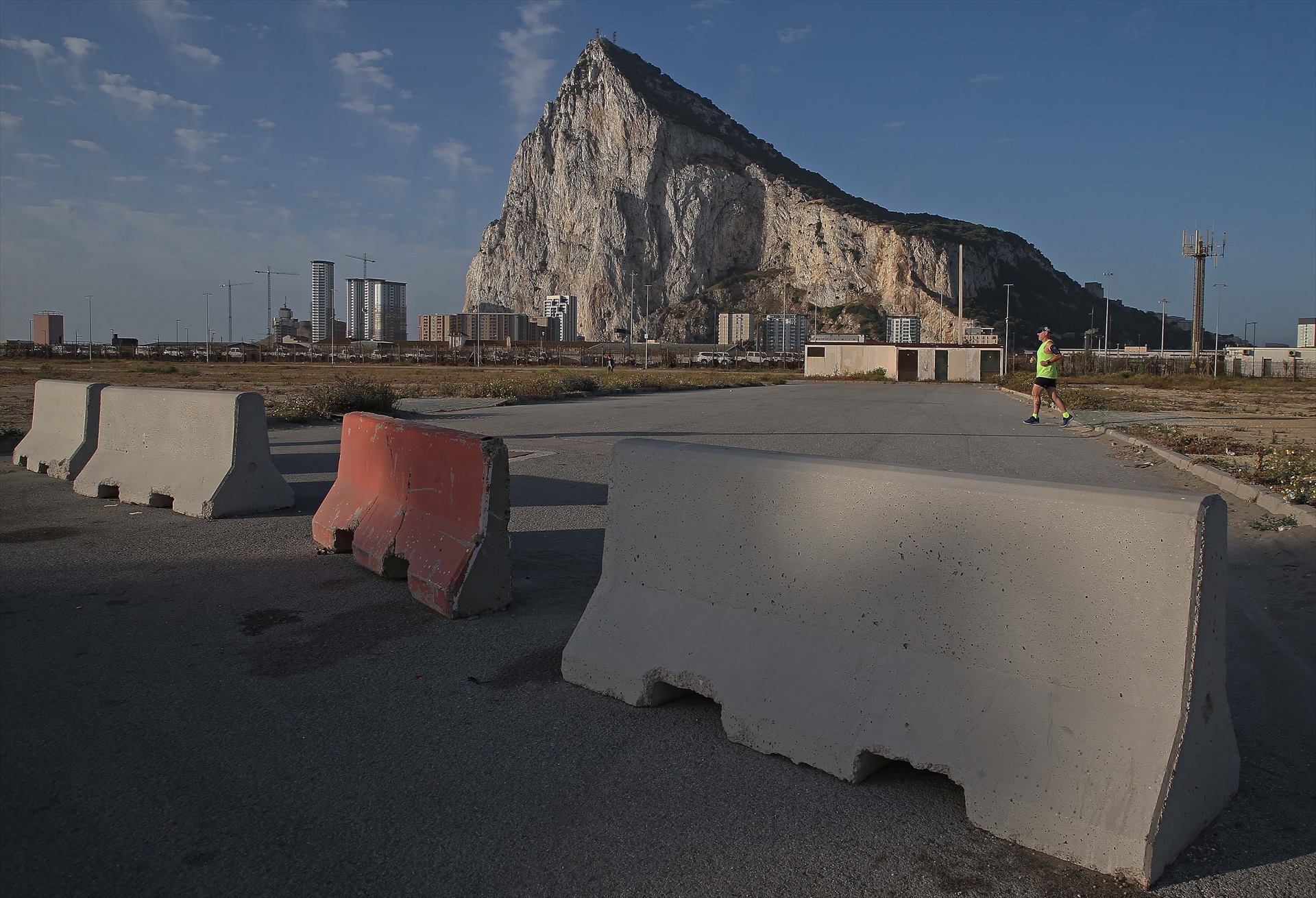 Detalle del Peñón de Gibraltar, a 8 de mayo de 2023.