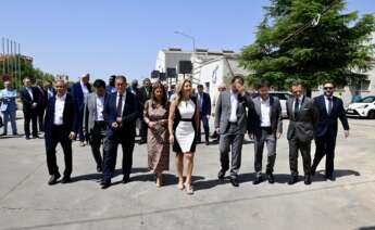 La consejera de Economía y Hacienda de la Junta de Andalucía, Carolina España, durante la presentación de un nuevo proyecto empresarial en el Parque Empresarial Santana en Linares.