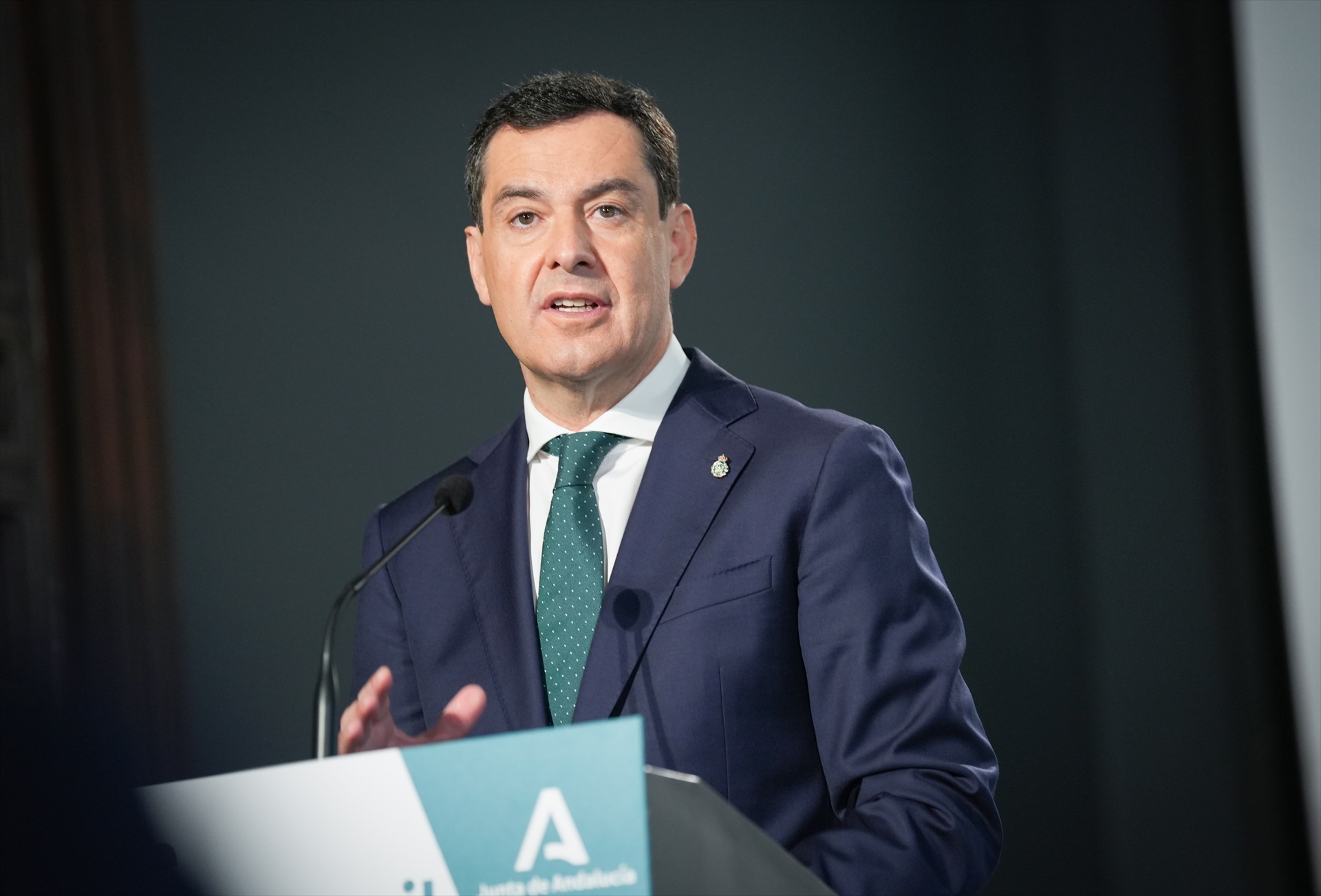 El presidente de la Junta de Andalucía, Juanma Moreno. Foto: María José López / Europa Press
